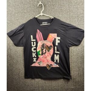 LUCKI Film‎ Graphic T-Shirt XX-Large Black Short Sleeve